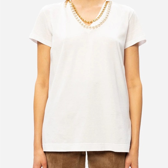 Dolce& Gabbana Pearl necklace shirt - Picture 2 of 10